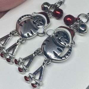 Christmas Cat Earrings